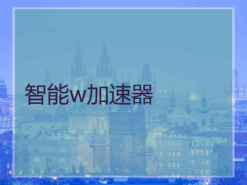 智能w加速器